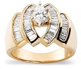 14k Choice of White or Yellow Gold Diamond Bridal Ring (1 cttw, I-J Color, I2 Clarity)
