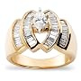 14k Choice of White or Yellow Gold Diamond Bridal Ring (1 cttw, I-J Color, I2 Clarity)
