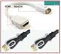 PTC Premium Mini-DVI to HDMI adapter with 6 ft Premium Dual Tone HDMI cable VALUED PACK - white - for iMac (Intel Core Duo), MacBook, and 12-inch PowerBook G4 with Mini-DVI connection (Note: Mini DVI is NOT the same as the Mini Displayport)