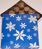 Scott's Cakes Pecan White Chocolate Truffles 1 Pound Snowflake Box