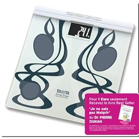 Tanita - BC-575WH - Analyseur Corporel Design - Electrodes Transparentes - Blanc