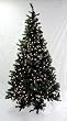 6.5' Pre-Lit Frosted Mixed Green Pine Artificial Christmas Tree - Clear Lights