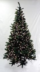 7.5' Pre-Lit Frosted Mixed Pine Artificial Christmas Tree - Clear Lights