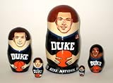 Duke Blue Devils * NBA Basketball * NCAA National Champions * or Any Team your choice * Russian Nesting doll 5 pcs / 6-7 in * nba.duke.blu.devil