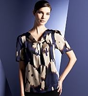 Autograph Cowl Neck Graphic Print Top Autograph Cowl Neck Graphic Print Top
