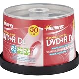 Memorex DVD+R 2.4x Double Layer 50 Pack Spindle