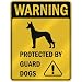 WARNING  PHARAOH HOUND PROTECTED BY GUARD DOGS  PARKING SIGN DOG
