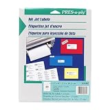 Avery 30586 Pres-a-ply inkjet address labels, 30 up, 2-5/8x1, white, 3000/box