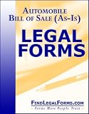 Automobile Bill Of Sale AsIs