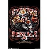 (22x34) Cincinnati Bengals (Mascot, Grinding It Out Since 1968) Sports Poster Print
