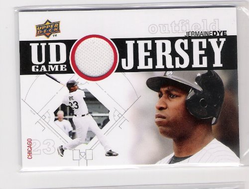 JERMAINE DYE 2010 Upper Deck UD Game JERSEY CARD #UDGJ-JD Chicago White Sox Baseball