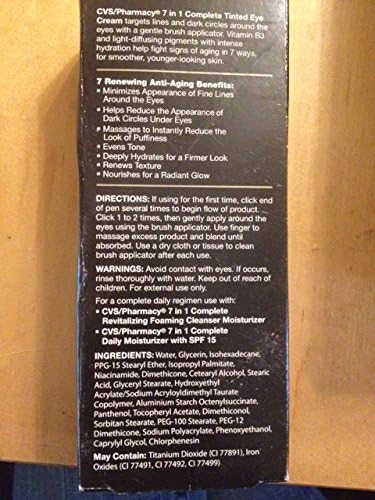 7 in 1 Complete Tinted Eye Cream .2 Fl Oz Compare to Olay Total Effects