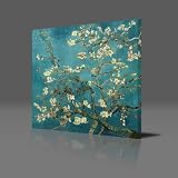 VINCENT VAN GOGH -- Blossoming Almond Tree -- Large Gallery Framed Canvas Art Print Ready To Hang NEW, 20 x 20 (50x50cm)