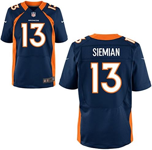 13 Trevor Siemian Jersey Mens American Football Jerseys Blue Size 44
