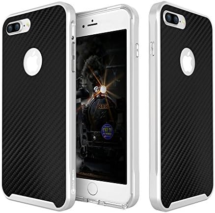 iPhone 7 Plus - Sinabro Hybrid Bumper Carbon Case - Carbon pattern back case - Hybrid TPU + PC (Black)