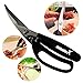Kitchen Scissors - DefenderX Multifunction 175g Heavy Duty Chicken Shears With Soft Rubber Grips - Professional Poultry Shears