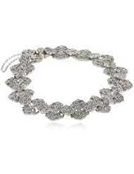 Fancy Link Marcasite Bracelet, 7.5"