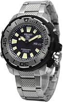 Seiko Men's SKZ247 5 Sports Automatic Black Dial Stainless Steel Diver Watch