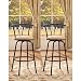 Bronze Finish Adjustable Metal Swivel Counter Height Bar Stools (Set of 2)