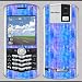 Blackberry 8100 Pearl blue abstract Skin 31041