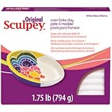 Polyform Sculpey Original Polymer Clay, 1.75-Pound, White