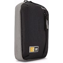 Case Logic TBC302K Camera Bag Kameratasche inkl. G�rtelschlaufe/Karabiner (Rei�verschlusstasche f�r Zubeh�r) schwarz/grau