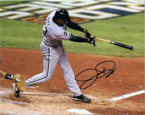 Jermaine Dye Autographed/Hand Signed Chicago White Sox 8x10 Photo