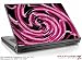 Medium Laptop Skin Alecias Swirl 02 Hot Pink