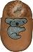 Tibet PLATEAU soft sole infant leather baby shoes with FLEECE koala