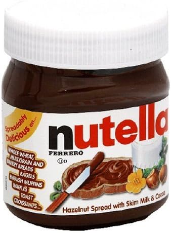 Nutella Hazelnut Spread, 13-Ounce Plastic Jar (Pack of 5) by Nutella [Foods]