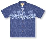Paradise Found Ukulele Mele Tropical Hawaiian Aloha Shirt