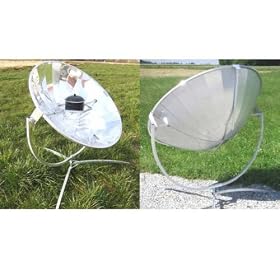A Powerful Parabolic Solar Cooker, solar barbecue