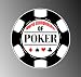 WORLD CHAMPIONSHIP OF POKER CHIP DECAL BUMPER STICKER 5