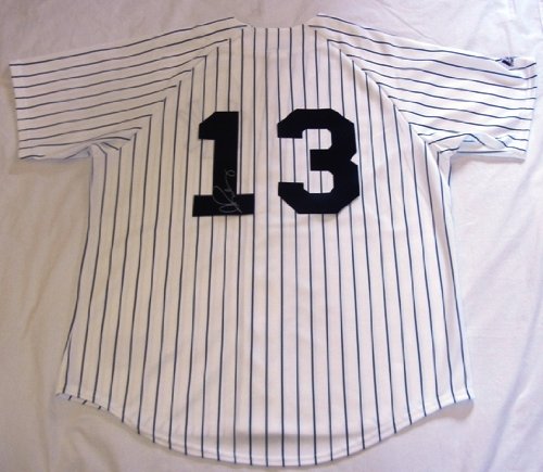 Alex Rodriguez Autographed New York Yankees Pinstripe Jersey W/PROOF, Picture of ARod Signing For Us, New York Yankees, Seattle Mariners, Texas Rangers, 2009 World Series Champion,