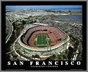 San Francisco 49ers - Candlestick Park Aerial - Lg - Plaque Mounted & Laminated Print