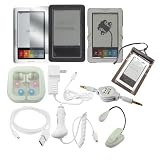 Skque 10-Item Accessory Complete Bundle for Barnes Noble Nook