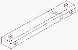 ROFU 21004 8011 Series US40-Filler Plate 5/8 x 3/4 or 3/4 x 5/8 Dark Anodized Bronze