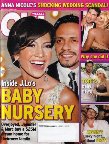 OK Weekly Magazine Jennifer Lopez & Marc Anthony October 16, 2006 Issue (Leonardo DiCaprio, Heidi Klum, David Boreanaz)
