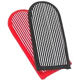 Lodge Striped Hot Handle Holders/Mitts, Set of 2