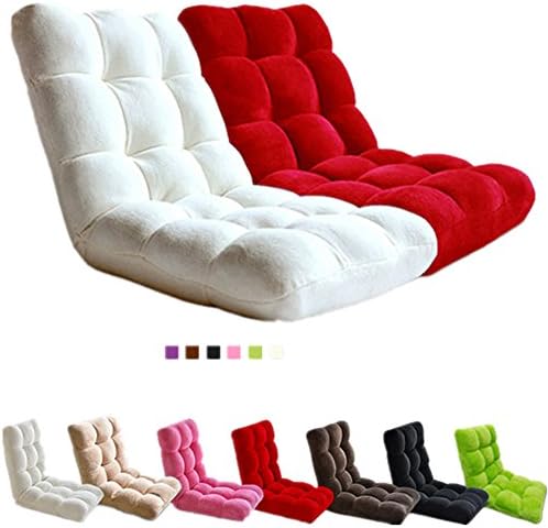 Adjustable Floor Chair Sofa Recliner Lounge Home Essential / lovers Folding Sofa a Lazy Man Sofa (Green)