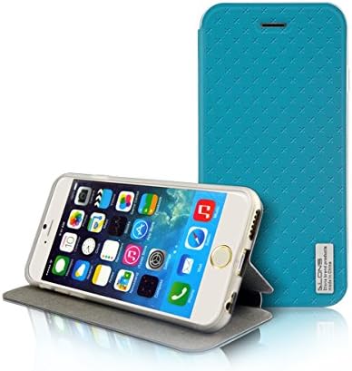 DLONS® iPhone 6 Case,Ultra Slim Thin Flip PU Leather Case Cover for Apple iPhone 6 - Blue 4.7 inch