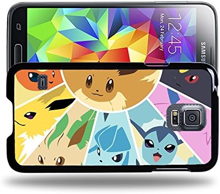 Case88 Designs Pokemon Eevee Jolteon Flareon Vaporeon Protective Snap-on Hard Back Case Cover for Samsung Galaxy S5