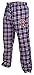 Mens Athletic Red Sox Plaid Pajama Sleeping Pants