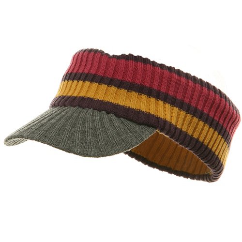 New Knit Band Visor Cap - Grey W28S28A