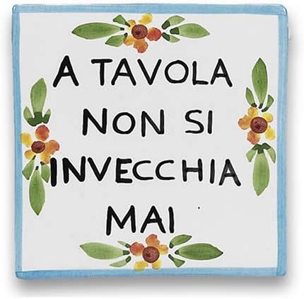 Hand Painted Proverb Plaque - Handmade in Italy