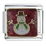 Golden Italian Charm Bracelet Christmas Snowman 51AHQGK5M3L. SL160 Golden Italian Charm Bracelet Christmas Snowman