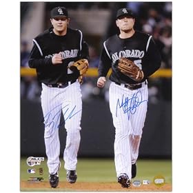 Matt Holliday and Troy Tulowitzki Colorado Rockies Dual Autographed 16x20 Photograph
