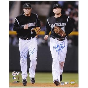 Buy Matt Holliday and Troy Tulowitzki Colorado Rockies Dual Autographed 16x20 Photograph