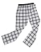 White Black Plaid check Fashion flannel pants with elastic waist 100% cotton available in 8 sizes and 28 colors