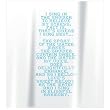 PT - PT0613 - Rideau de Douche - Cross Stitched Poem